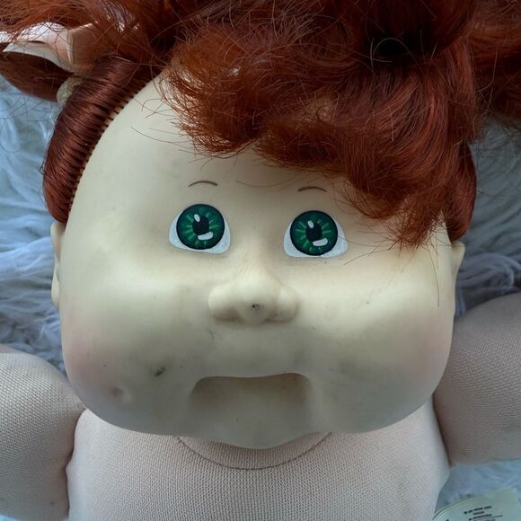 Cabbage Patch Kids 1983 Talking Doll Red Hair Green Eyes Coleco Vintage - Picture 13 of 17